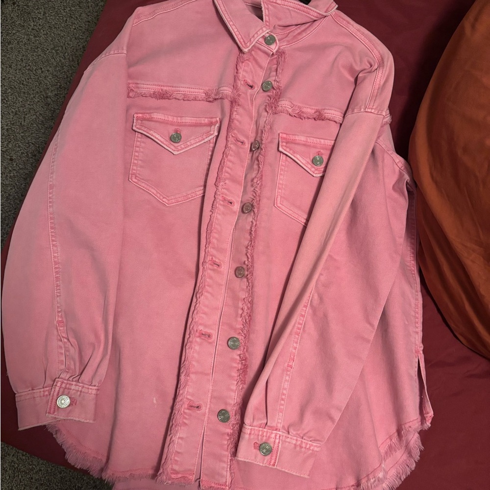 Maurices Pink Jean Jacket
